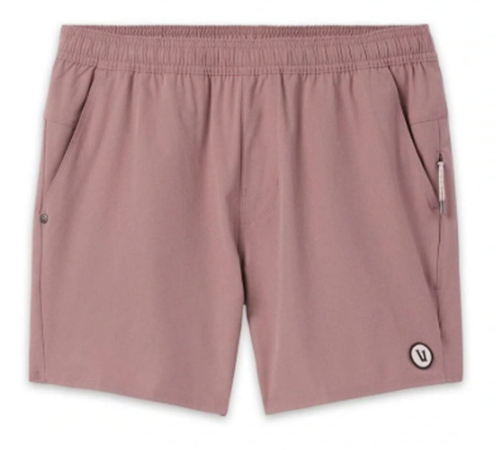 Vuori Maverick Volley Shorts Zion Rose Large Hybrid
